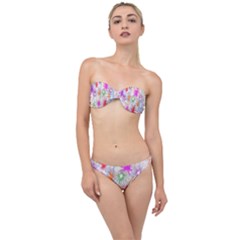 Star Dab Farbkleckse Leaf Flower Classic Bandeau Bikini Set by Sapixe