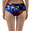 Creativeness Art Illustration Reversible Mid-Waist Bikini Bottoms View2