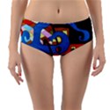 Creativeness Art Illustration Reversible Mid-Waist Bikini Bottoms View3