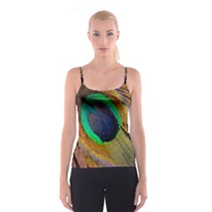 Bird Feather Background Nature Spaghetti Strap Top by Sapixe