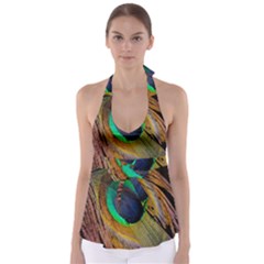 Bird Feather Background Nature Babydoll Tankini Top by Sapixe