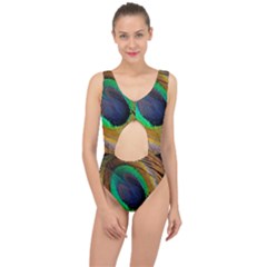 Bird Feather Background Nature Center Cut Out Swimsuit by Sapixe