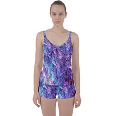 Background Peel Art Abstract Tie Front Two Piece Tankini by Sapixe