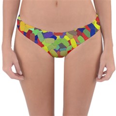 Abstract Art Structure Reversible Hipster Bikini Bottoms by Sapixe