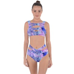 Background Art Abstract Watercolor Bandaged Up Bikini Set  by Sapixe
