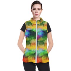 Pattern Texture Background Color Women s Puffer Vest by Sapixe