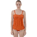 Seamless Pattern Design Tiling Twist Front Tankini Set View1