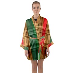 Seamless Pattern Design Tiling Long Sleeve Kimono Robe by Sapixe