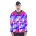 Squares Pattern Geometric Seamless Hooded Windbreaker (Men) View1