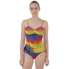 Peacock Feather Sweetheart Tankini Set by lwdstudio