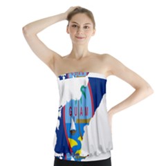 Flag Map Of Guam Strapless Top by abbeyz71