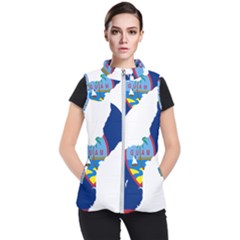 Flag Map Of Guam Women s Puffer Vest by abbeyz71