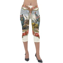 Historical Coat Of Arms Of Iowa Lightweight Velour Capri Leggings  by abbeyz71