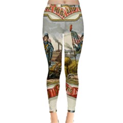 Historical Coat Of Arms Of Iowa Inside Out Leggings by abbeyz71