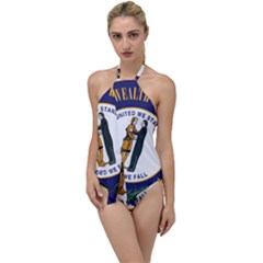 Great Seal Of Kentucky Go With The Flow One Piece Swimsuit by abbeyz71