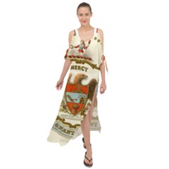 Historical Coat Of Arms Of Arkansas Maxi Chiffon Cover Up Dress by abbeyz71