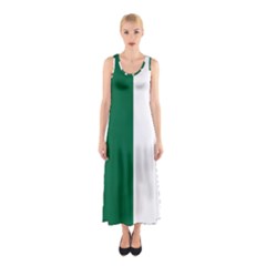 Franco-ontarian Flag Sleeveless Maxi Dress by abbeyz71