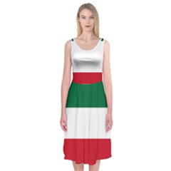 Patriote Flag Midi Sleeveless Dress by abbeyz71