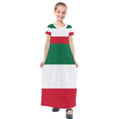 Patriote Flag Kids  Short Sleeve Maxi Dress by abbeyz71