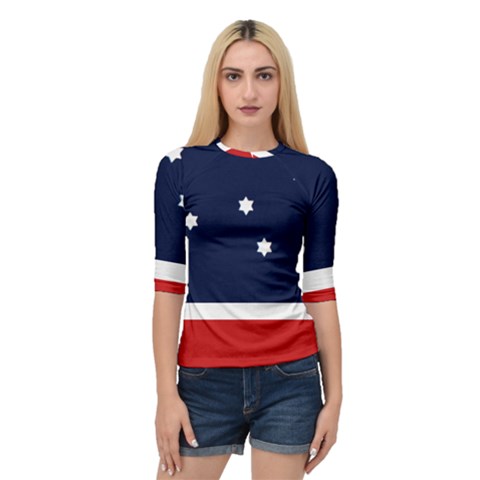 Flag Of Western Canada Quarter Sleeve Raglan Tee by abbeyz71