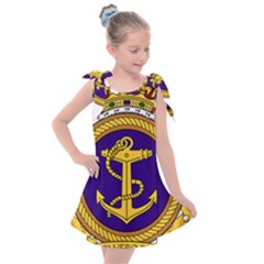 Badge Of Royal Canadian Navy Kids  Tie Up Tunic Dress by abbeyz71