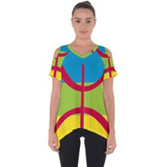 Berber Ethnic Flag Cut Out Side Drop Tee by abbeyz71