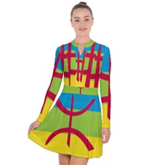 Berber Ethnic Flag Long Sleeve Panel Dress by abbeyz71