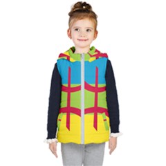 Berber Ethnic Flag Kid s Hooded Puffer Vest by abbeyz71