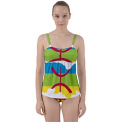 Kabylie Flag Map Twist Front Tankini Set by abbeyz71