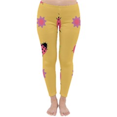 Ladybug Seamlessly Pattern Classic Winter Leggings by Sapixe