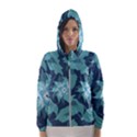 Graphic Design Wallpaper Abstract Hooded Windbreaker (Women) View1