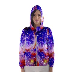 Galaxy Nebula Stars Space Universe Hooded Windbreaker (women) by Sapixe