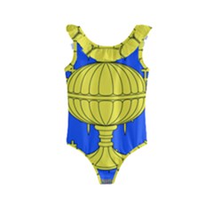 Banner Of Arms Of Kingdom Of Galice After Doetecum Kids  Frill Swimsuit by abbeyz71