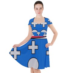 Coat Of Arms Of Galicia Cap Sleeve Midi Dress by abbeyz71