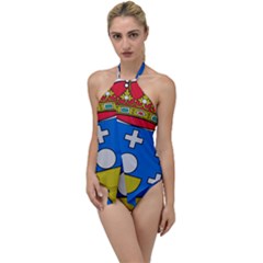 Coat Of Arms Of Galicia Go With The Flow One Piece Swimsuit by abbeyz71