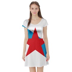 Estreleira Flag Short Sleeve Skater Dress by abbeyz71