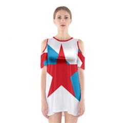 Estreleira Flag Shoulder Cutout One Piece Dress by abbeyz71