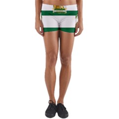 Flag Of Andalusia Yoga Shorts by abbeyz71