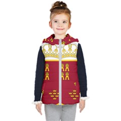 Coat Of Arms Of Murcia Kid s Hooded Puffer Vest by abbeyz71