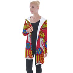 Coat Of Arms Of Spain Longline Hooded Cardigan by abbeyz71