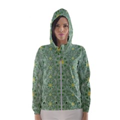 Summer Fantasy Apple Bloom In Seasonal Nature Hooded Windbreaker (women) by pepitasart