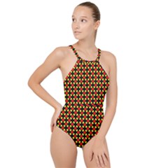 New Stuff-1 High Neck One Piece Swimsuit by ArtworkByPatrick