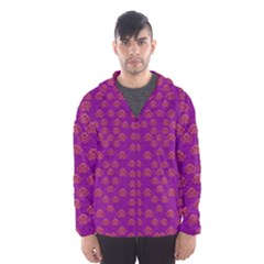 Seasonal Delight With Fantasy Flowers Hooded Windbreaker (men) by pepitasart