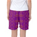 Seasonal Delight With Fantasy Flowers Women s Basketball Shorts View2