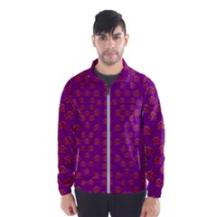 Seasonal Delight With Fantasy Flowers Windbreaker (men) by pepitasart