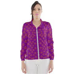 Seasonal Delight With Fantasy Flowers Windbreaker (women) by pepitasart