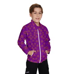 Seasonal Delight With Fantasy Flowers Windbreaker (kids) by pepitasart