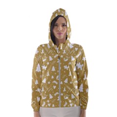 Christmas Pattern Hooded Windbreaker (women) by Valentinaart