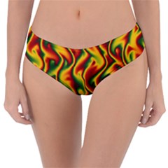 Reggae Smoky Waves Reversible Classic Bikini Bottoms by Seashineswimwear