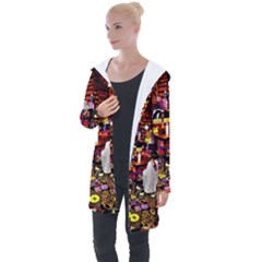 Painted House Longline Hooded Cardigan by MRTACPANS